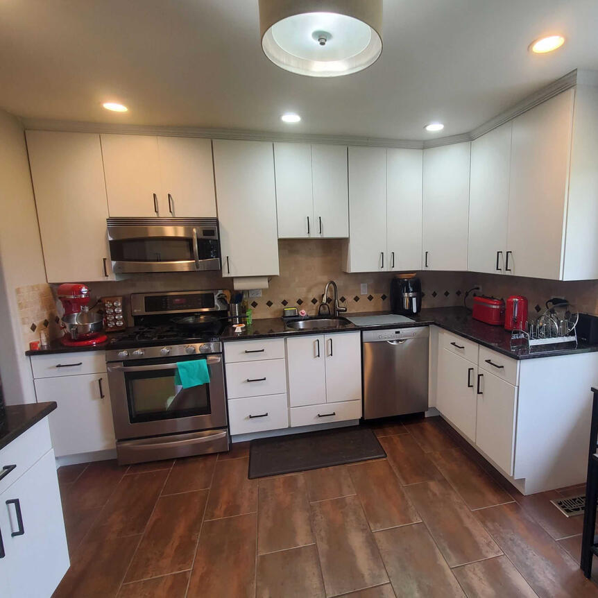 Kitchen #3 after cabinet refacing. Kitchen 3 After Cabinet Refacing.